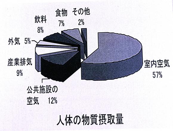 人体の物質摂取量